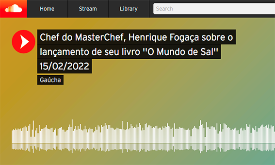 Chef Fogaça lança o livro do sal e agita Porto Alegre (clique aqui para ouvir)